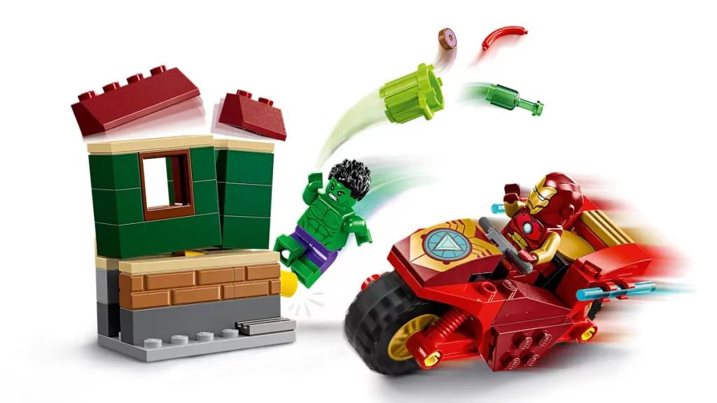 LEGO® Marvel. Iron Man z motocyklem i Hulk 76287 - tantis.pl
