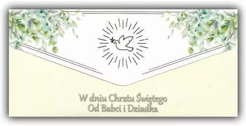 Karnet-koperta Chrzest od Babci i Dziadka - tantis.pl