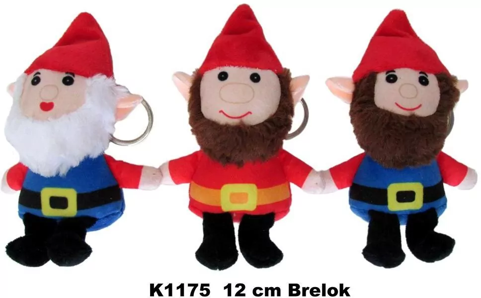 Brelok krasnal 12cm MIX - tantis.pl