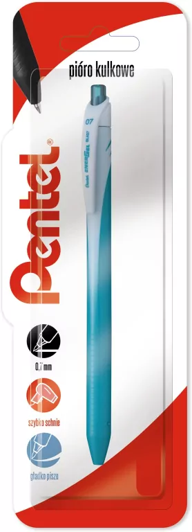 Pióro kulkowe 0,7 mm EnerGel BL437 turkusowy 1 szt. - tantis.pl