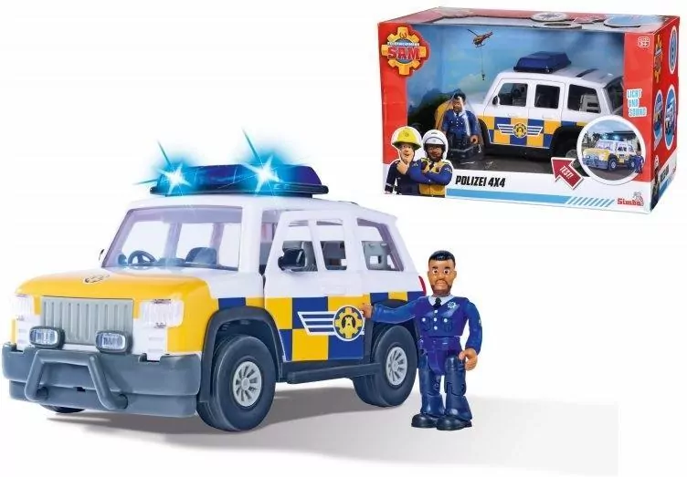 Jeep policyjny z figurką Strażak Sam - tantis.pl