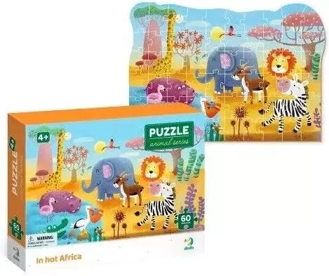 Puzzle 60. W gorącej Afryce. DOP300376 - tantis.pl