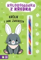 Kolorowanka z kredką. Królik i inne zwierzęta - tantis.pl