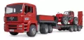 Bruder. MAN TGA z naczepą i ładowarką  Manitou MLT 633 - tantis.pl
