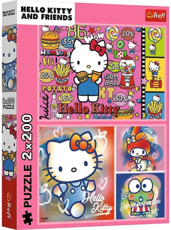 Puzzle 2x200 Hello Kitty i przyjaciele TREFL - tantis.pl