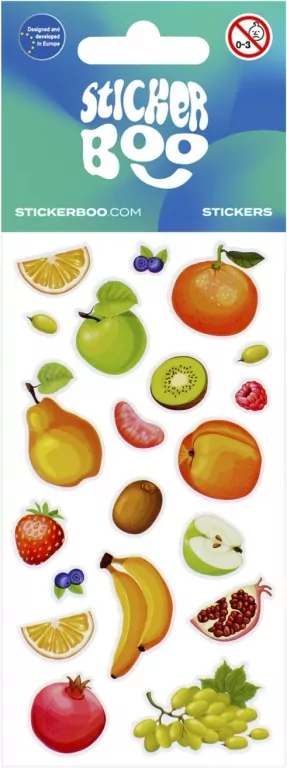 Naklejki Sticker BOO Owoce mix - tantis.pl
