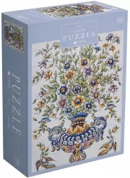 Puzzle 1000 Art on Tiles 2 Vase of Blooms