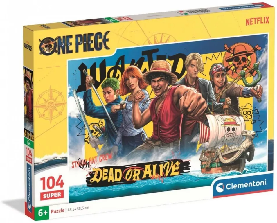 Puzzle 104 Super One Piece Netflix - tantis.pl