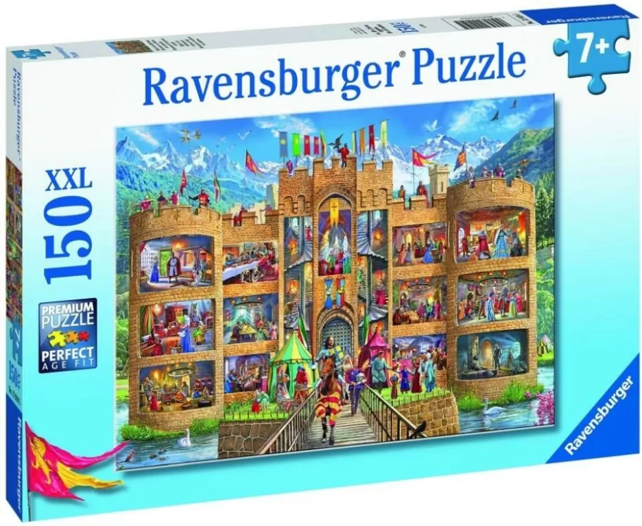 Puzzle 150. Widok na zamek rycerski XXL - tantis.pl
