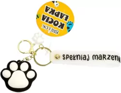 Brelok kocia łapka, czarny