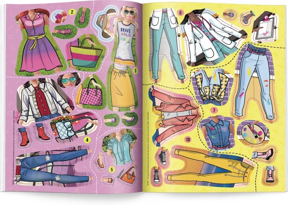 Ubieranki naklejanki. Barbie - tantis.pl