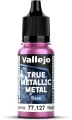 Vallejo: 77.127 - True Metallic Metal - Base - Crimson Magenta (18 ml) - tantis.pl