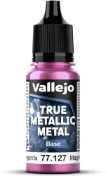 Vallejo: 77.127 - True Metallic Metal - Base - Crimson Magenta (18 ml)