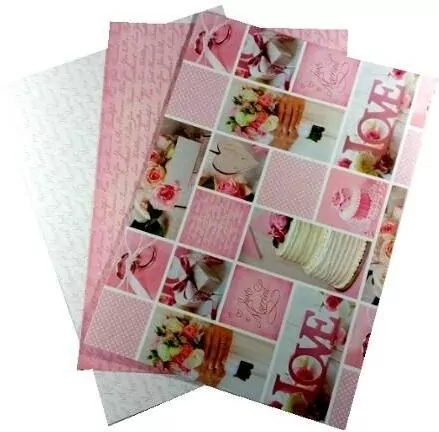 Karton 300g motywy ślubne 24x34cm 3 ark MIX - tantis.pl