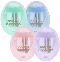 Temperówka z pojemnikiem Macaron mix DELI