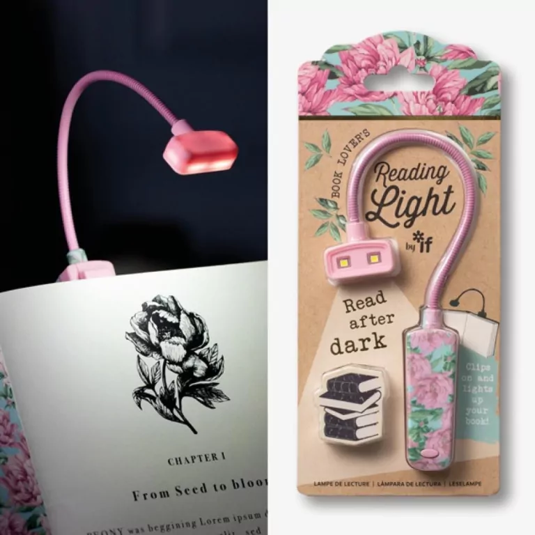 Lampka do czytania. Kwiaty. Book lover's Reading Light - tantis.pl