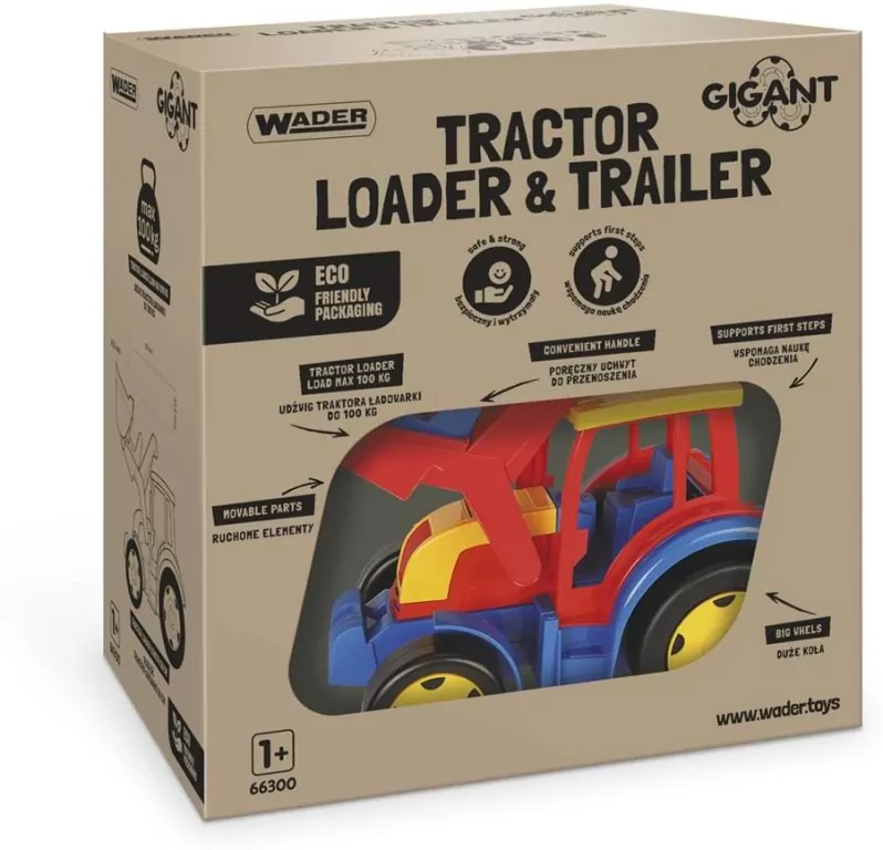 Gigant Traktor Ładowarka z Przyczepą - tantis.pl