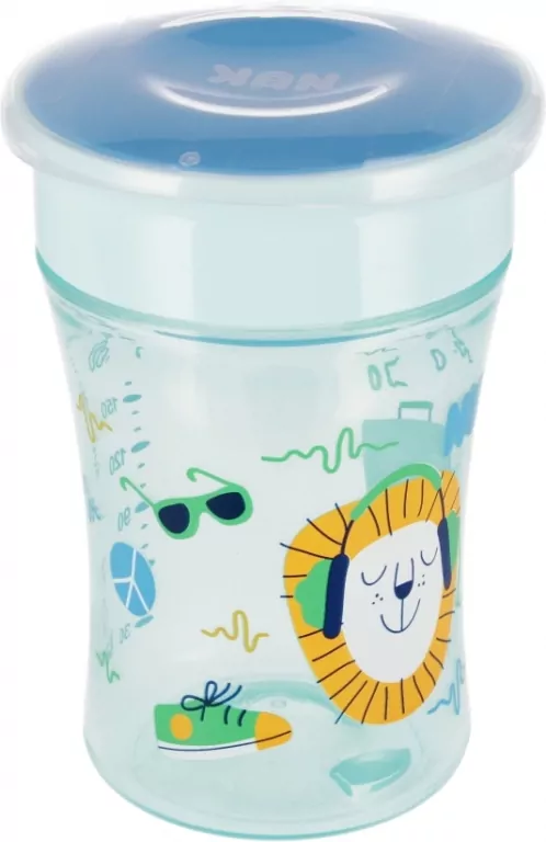 NUK. Magic Cup. Kubek 230 ml. 8 miesięcy. Niebieski - tantis.pl