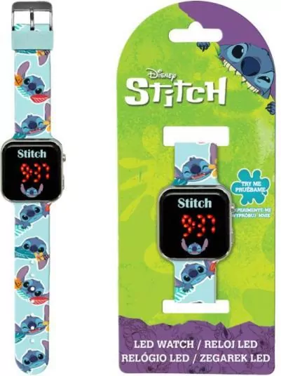 Zegarek LED z kalendarzem. Stitch LAS4039 - tantis.pl