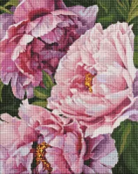 Diamentowa mozaika bez ramy - Magia kwiatów 40x50