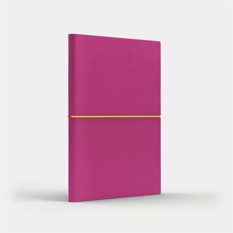 Notatnik A5 gładki. Fun M. Różowy/cytrynowy - tantis.pl