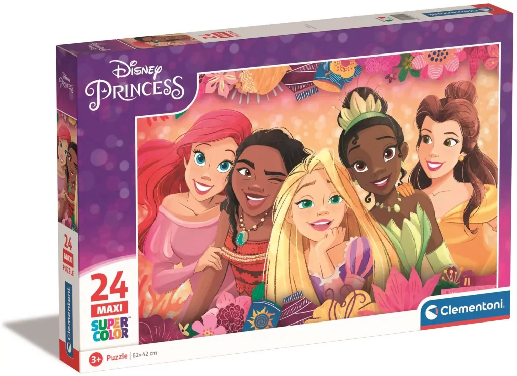 Puzzle 24 Maxi Super Kolor Disney Princess - tantis.pl