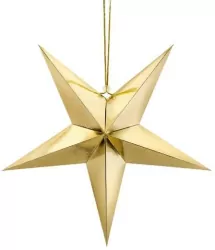 Gwiazda papierowa złota 45cm