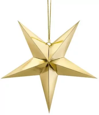 Gwiazda papierowa złota 45cm