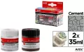 Farba akrylowa szary 35ml + środek tworzący - tantis.pl