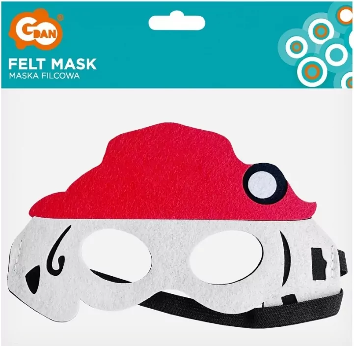 Maska filcowa. Psia brygada, strażak 20x12cm - tantis.pl