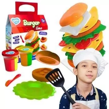 Zestaw kreatywny. Ciastolina. Burger time