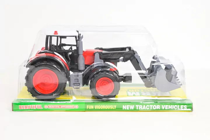 Traktor czerwony z łyżką 666-216B 14381 - tantis.pl