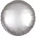 Balon foliowy Lustre srebrny okrągły 43cm - tantis.pl
