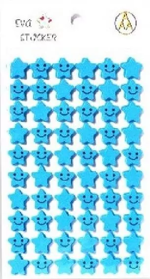 Stiker Gwiazdka piankowy niebieski - tantis.pl