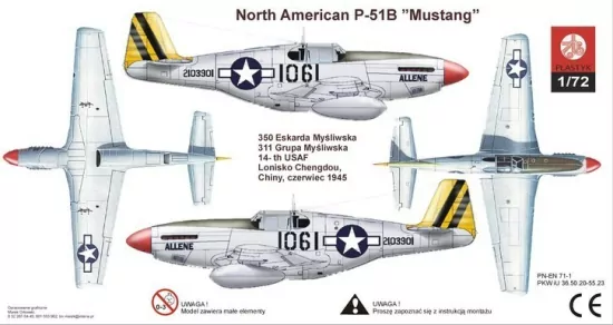 Model do sklejania  North American Mustang P-51B