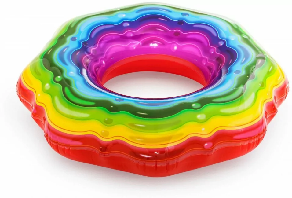 Dmuchane koło do pływania. Rainbow 115cm - tantis.pl
