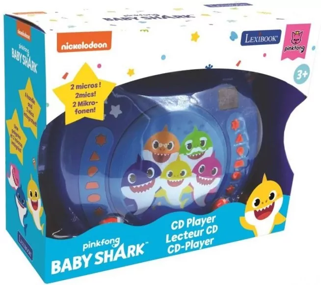 Przenośny odtwarzacz CD Baby Shark Lexibook RCDK100BS - tantis.pl