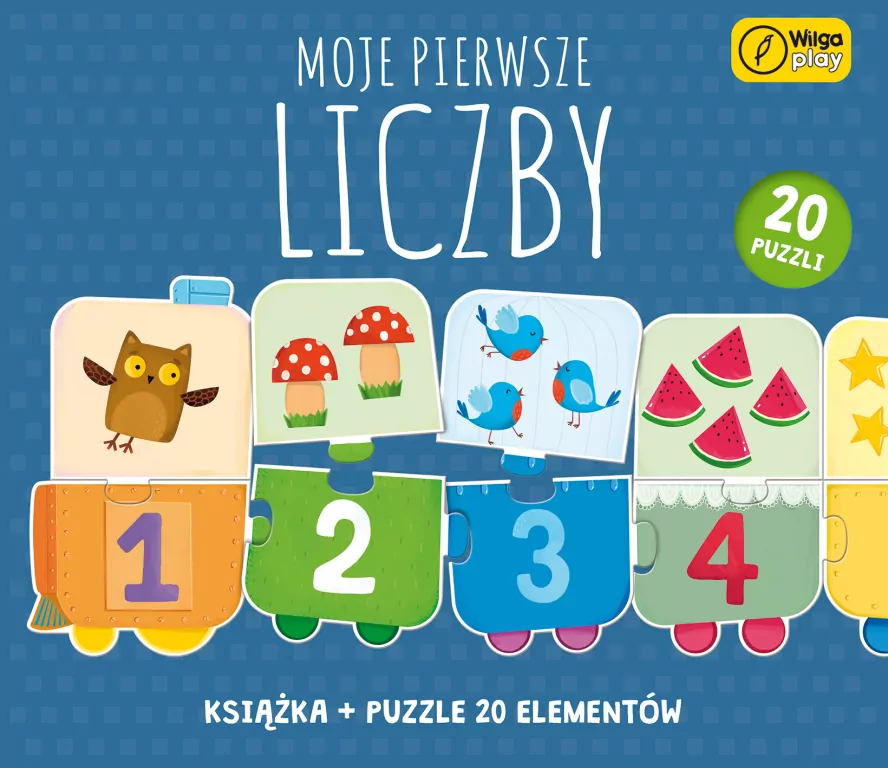 Puzzle + książka. Moje pierwsze liczby, 20 elementów - tantis.pl