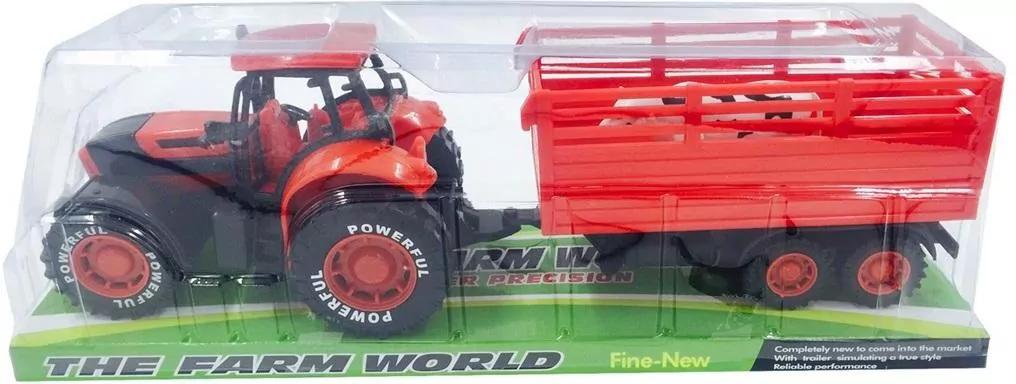 Traktor z przyczepą i zwierzątkiem - tantis.pl