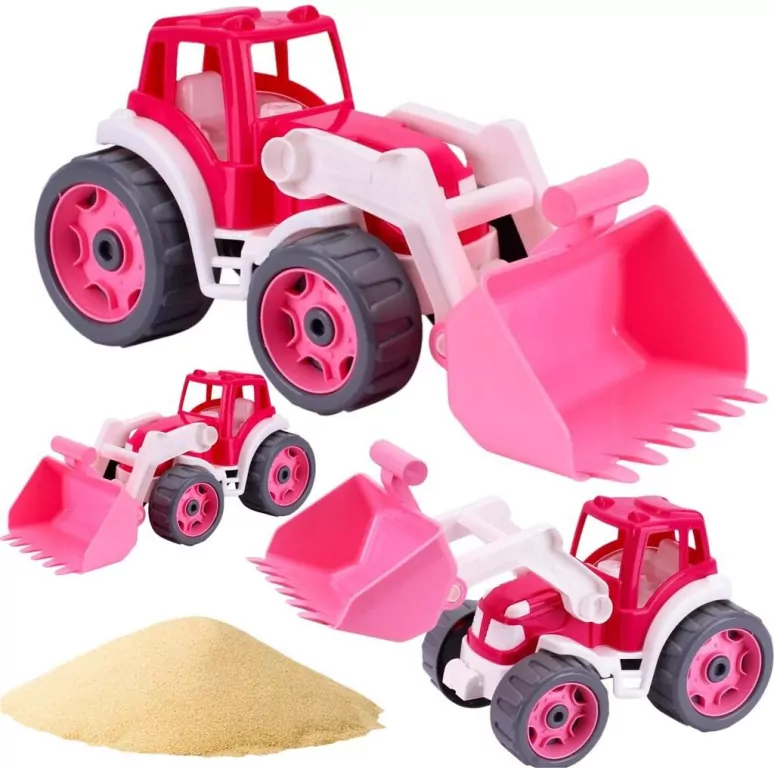 Traktor różowy - tantis.pl