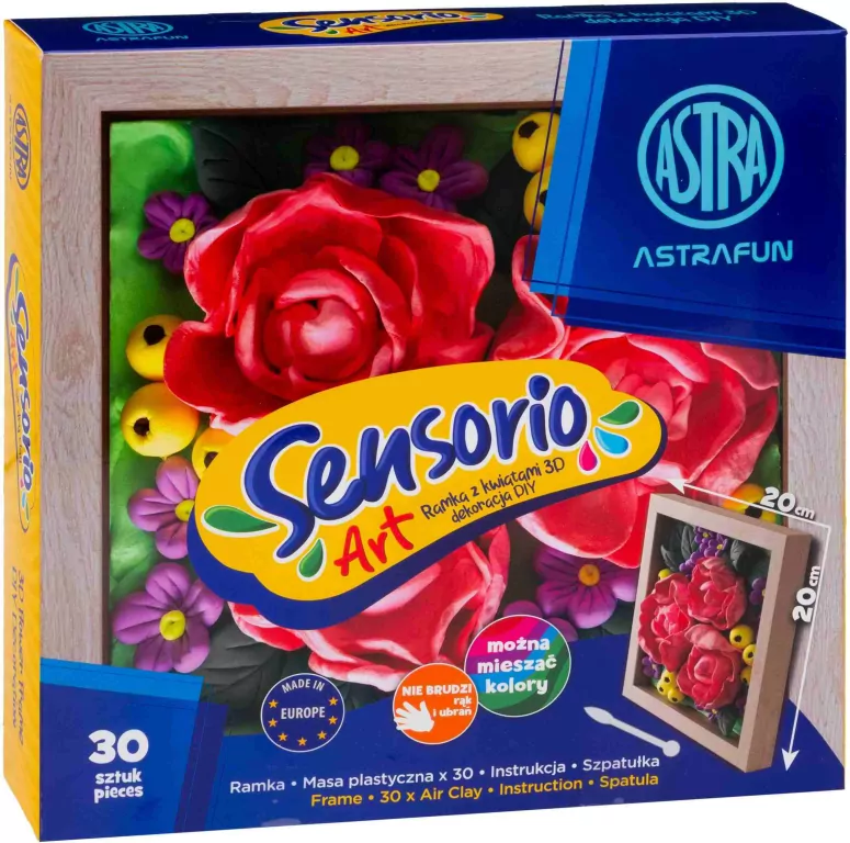 Zestaw lekkiej masy Sensorio Art - Piwonie ASTRA - tantis.pl