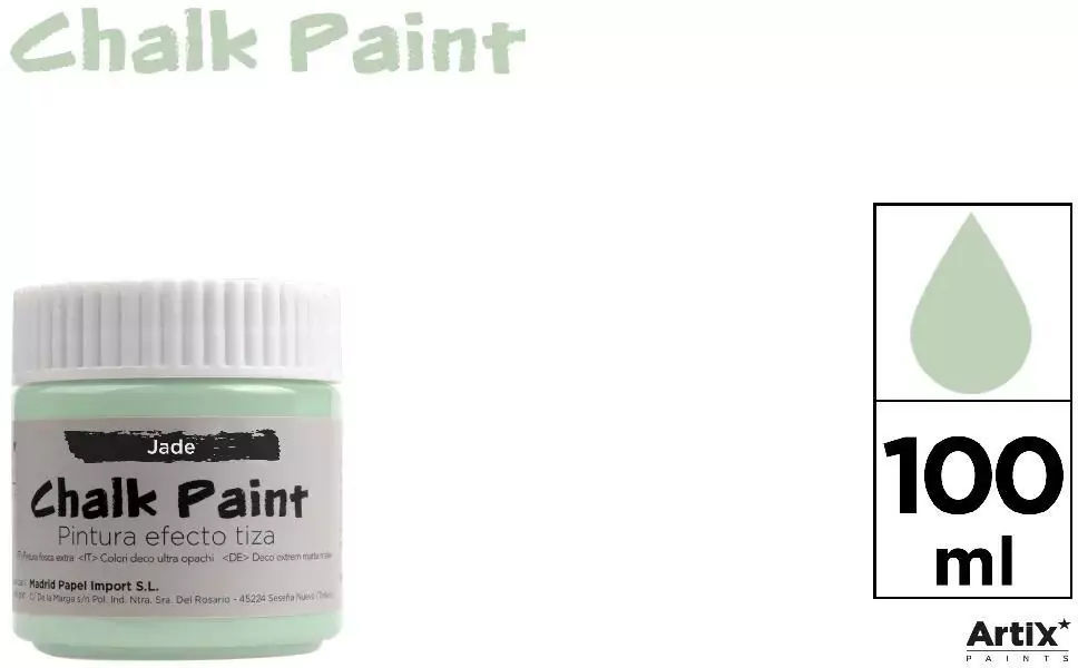 Farba kredowa 100ml miętowo-zielona (6szt) - tantis.pl