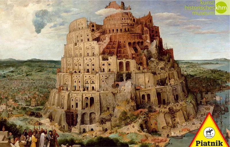 Puzzle 1000. Brueghel. Wieża Babel - tantis.pl
