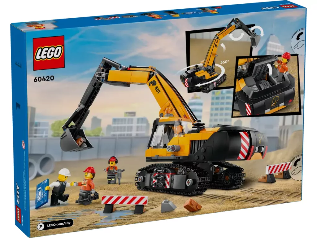 LEGO® City. Żółta koparka 60420 - tantis.pl