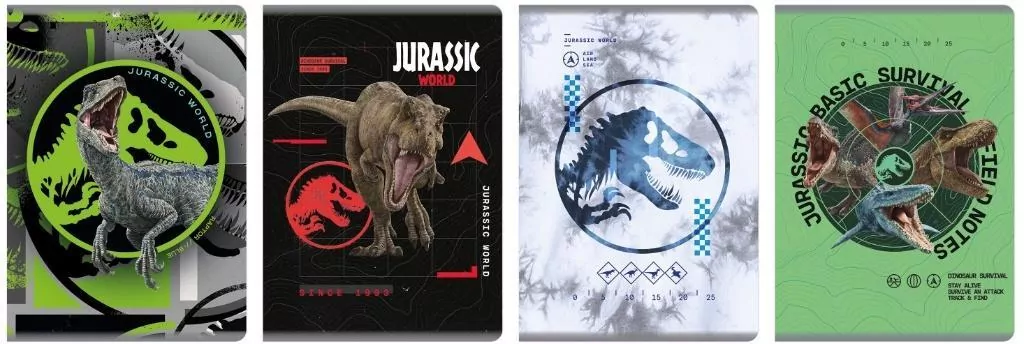 Zeszyt A5/60K kratka Jurassic park (5szt) - tantis.pl