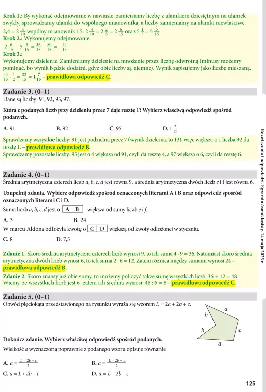 Arkusze egzaminacyjne Matematyka dla 8-klasisty - tantis.pl