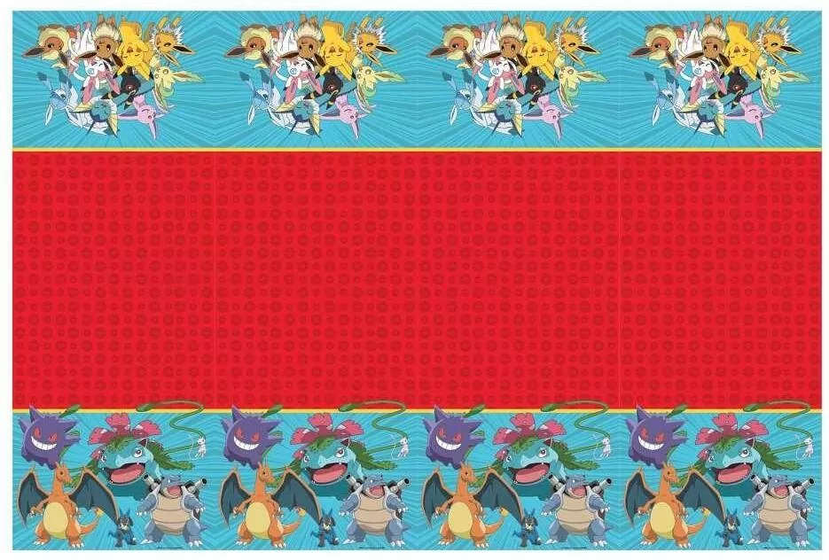 Obrus plastikowy Pokemon 120x180cm - tantis.pl