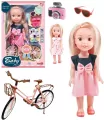 Lalka dziewczynka z rowerem - tantis.pl