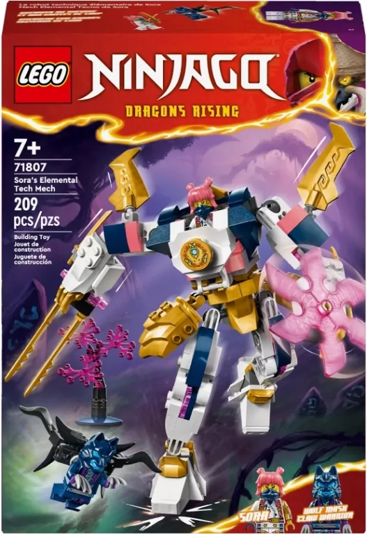 LEGO® NINJAGO® Mech żywiołu technologii Sory 71807 - tantis.pl