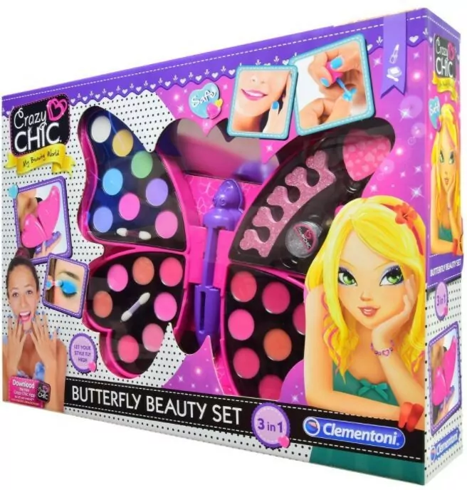 Crazy Chic. Motyl. Zestaw do makijażu - tantis.pl
